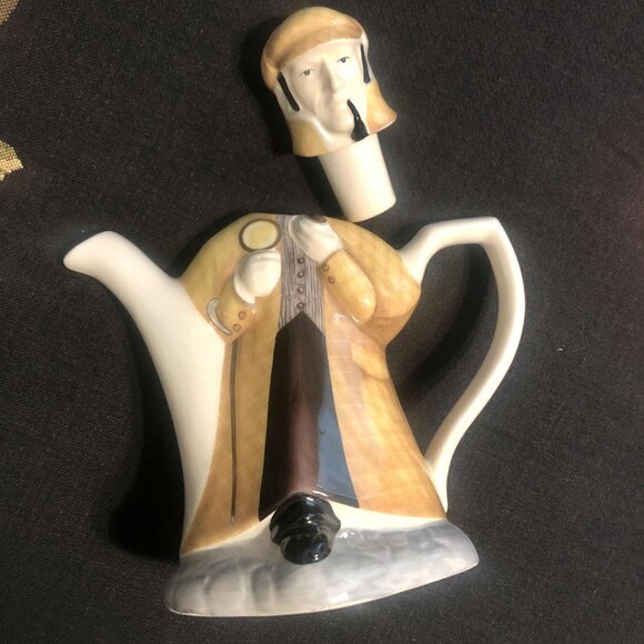 NWT JAMES SADLER England Collectible Sherlock Holmes Teapot w Lid Figurine - Picture 4 of 5